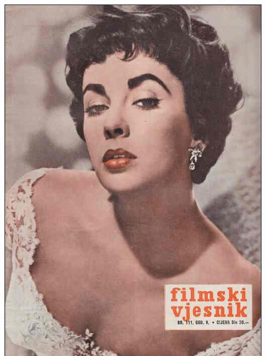 FILMSKI VJESNIK magazine side cover Issue 111  1956