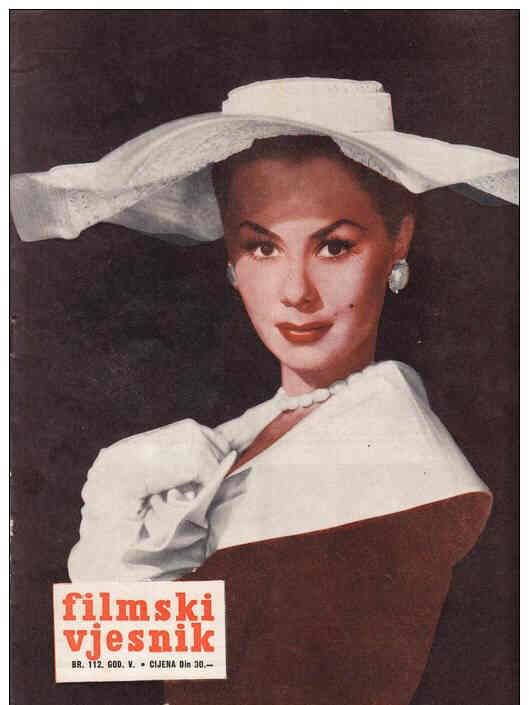 FILMSKI VJESNIK magazine side cover Issue 112  1956