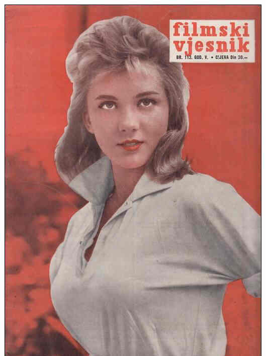 FILMSKI VJESNIK magazine side cover Issue 113  1956