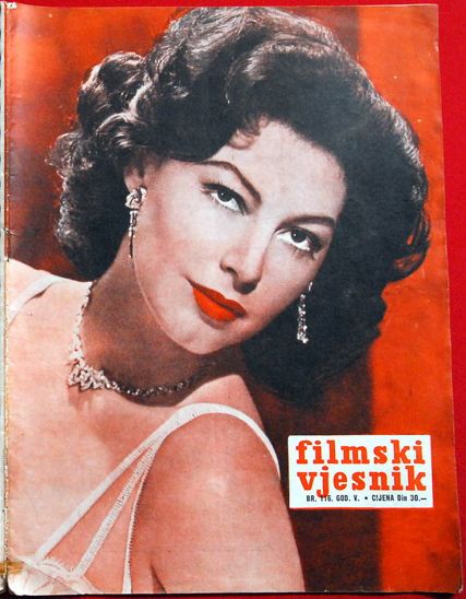 FILMSKI VJESNIK magazine side cover Issue 116  1956