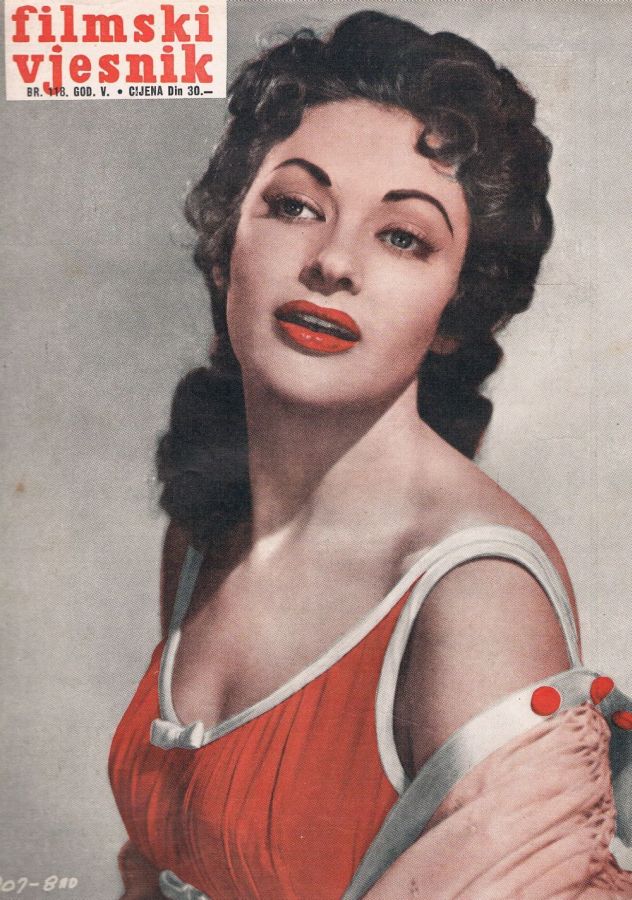 FILMSKI VJESNIK magazine side cover Issue 118  1956