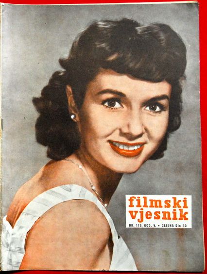 FILMSKI VJESNIK magazine side cover Issue 119  1956