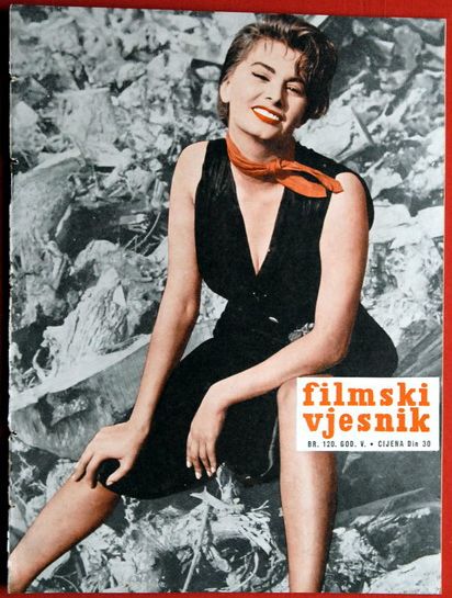 FILMSKI VJESNIK magazine side cover Issue 120  1956