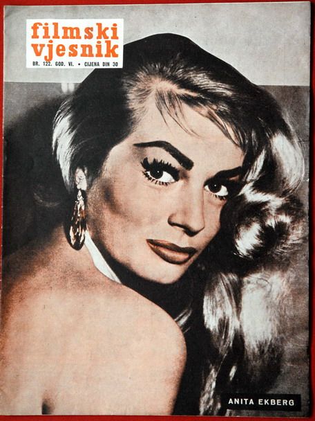 FILMSKI VJESNIK magazine side cover Issue 122  1957