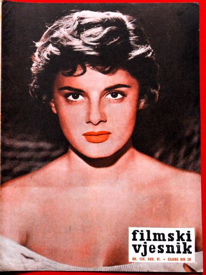 FILMSKI VJESNIK magazine side cover Issue 128  1957