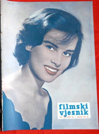 FILMSKI VJESNIK magazine side cover Issue 129  1957