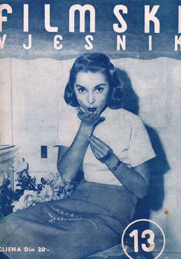 FILMSKI VJESNIK magazine side cover Issue 13  1952
