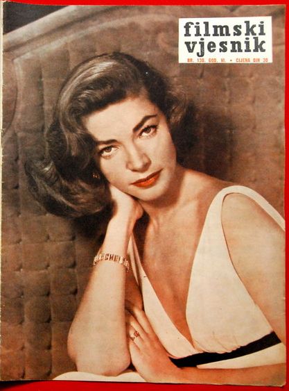 FILMSKI VJESNIK magazine side cover Issue 130  1957