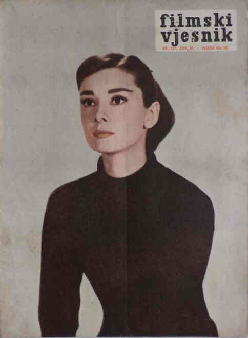 FILMSKI VJESNIK magazine side cover Issue 131  1957
