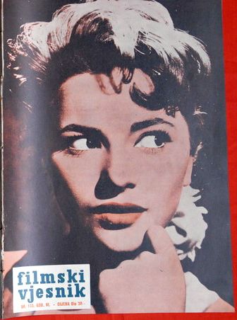FILMSKI VJESNIK magazine side cover Issue 133  1957