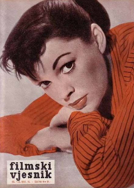 FILMSKI VJESNIK magazine side cover Issue 134  1957