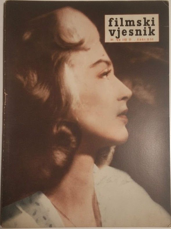 FILMSKI VJESNIK magazine side cover Issue 135  1957