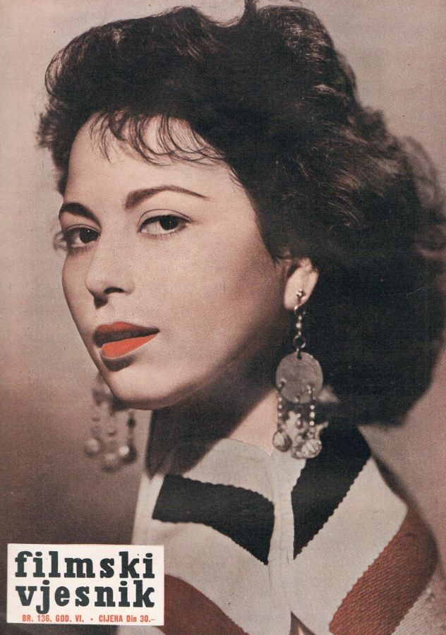 FILMSKI VJESNIK magazine side cover Issue 136  1957