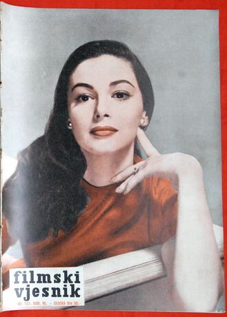 FILMSKI VJESNIK magazine side cover Issue 137  1957