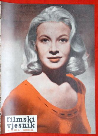 FILMSKI VJESNIK magazine side cover Issue 138  1957