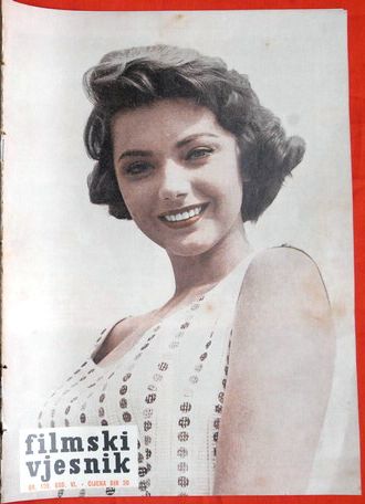FILMSKI VJESNIK magazine side cover Issue 139  1957