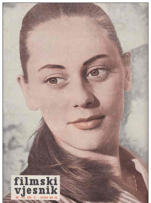 FILMSKI VJESNIK magazine side cover Issue 140  1957