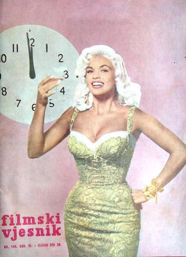 FILMSKI VJESNIK magazine side cover Issue 144  1958