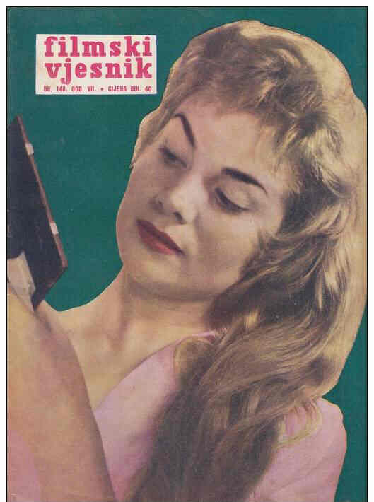 FILMSKI VJESNIK magazine side cover Issue 148  1958