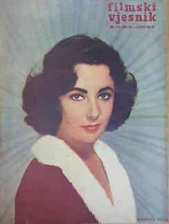 FILMSKI VJESNIK magazine side cover Issue 154  1958