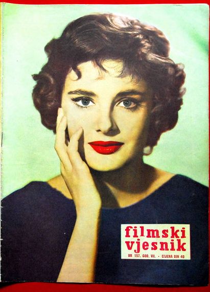 FILMSKI VJESNIK magazine side cover Issue 157  1958