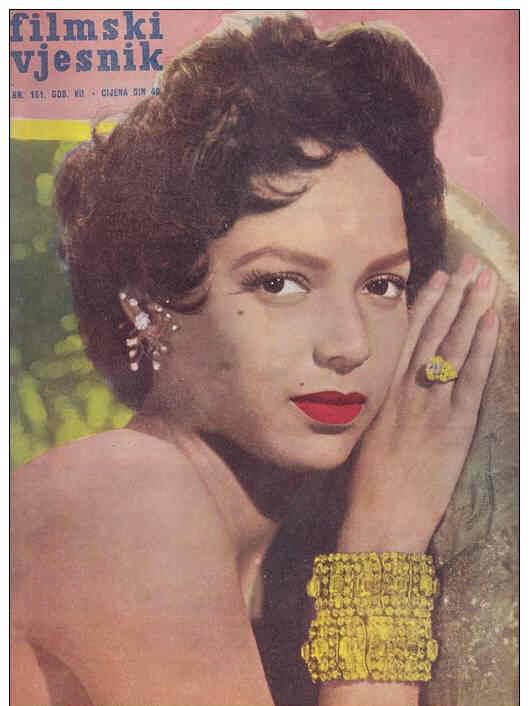 FILMSKI VJESNIK magazine side cover Issue 161  1958