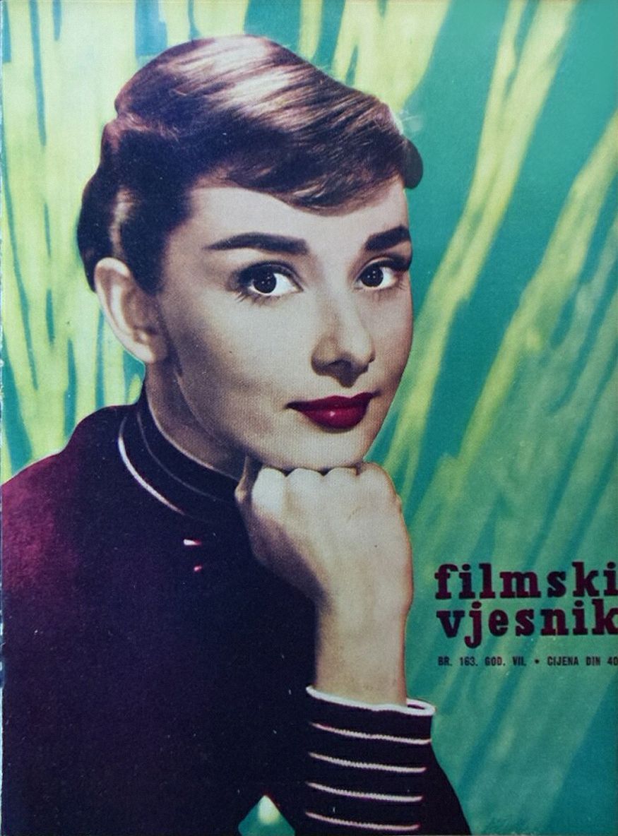 FILMSKI VJESNIK magazine side cover Issue 163  1959