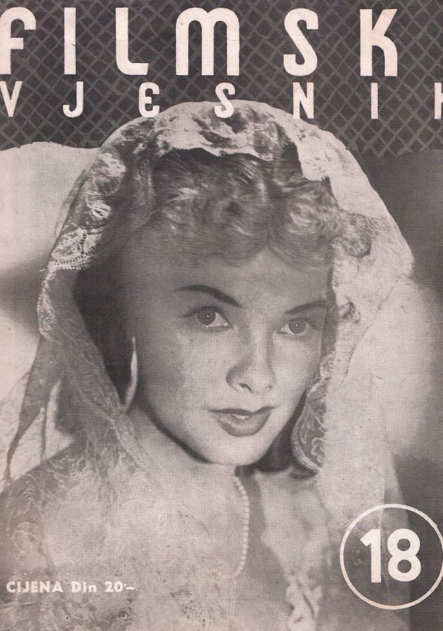 FILMSKI VJESNIK magazine side cover Issue 18  1952