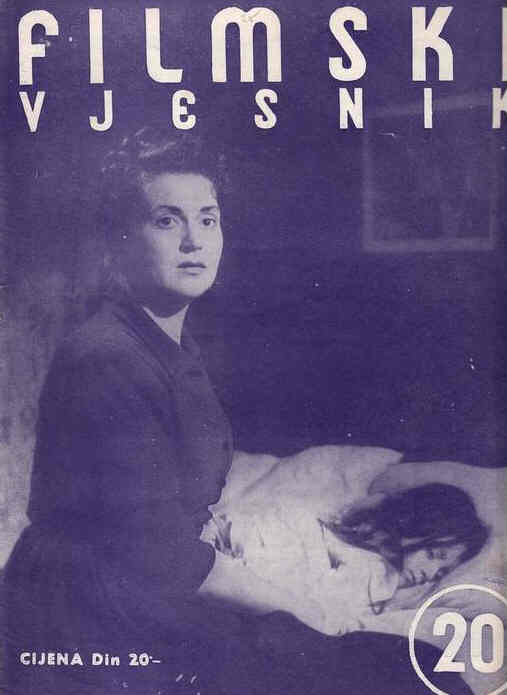 FILMSKI VJESNIK magazine side cover Issue 20  1952
