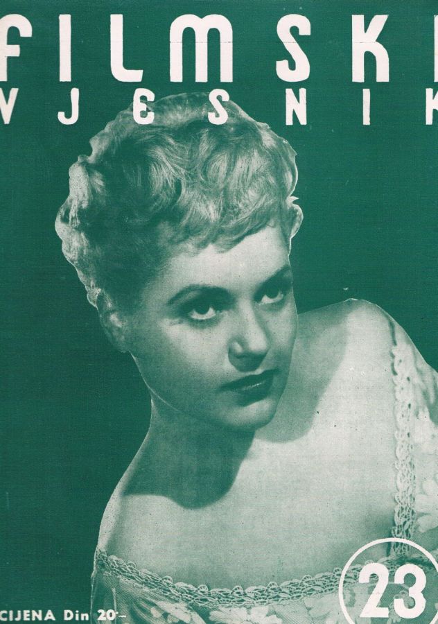 FILMSKI VJESNIK magazine side cover Issue 23  1952