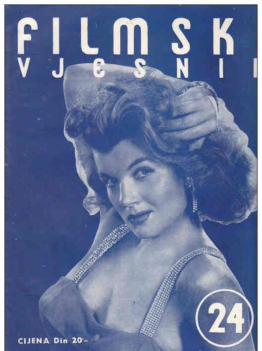 FILMSKI VJESNIK magazine side cover Issue 24  1952