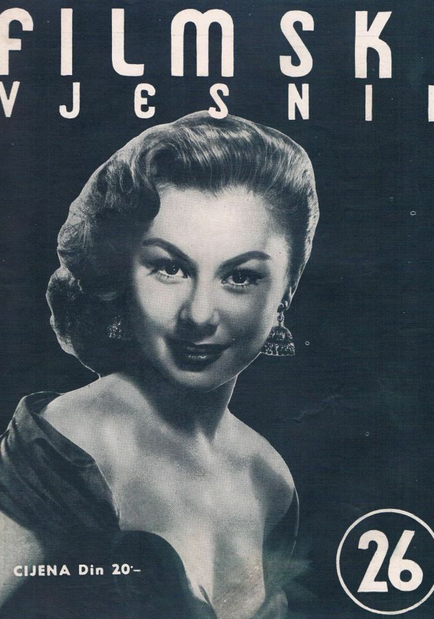 FILMSKI VJESNIK magazine side cover Issue 26  1953