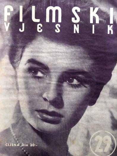 FILMSKI VJESNIK magazine side cover Issue 29  1953