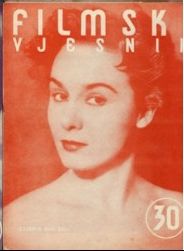 FILMSKI VJESNIK magazine side cover Issue 30 15 March 1953