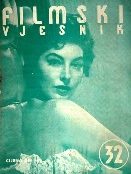 FILMSKI VJESNIK magazine side cover Issue 32  1953