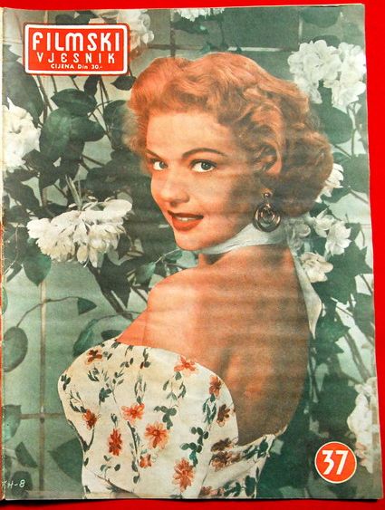 FILMSKI VJESNIK magazine side cover Issue 37  1953