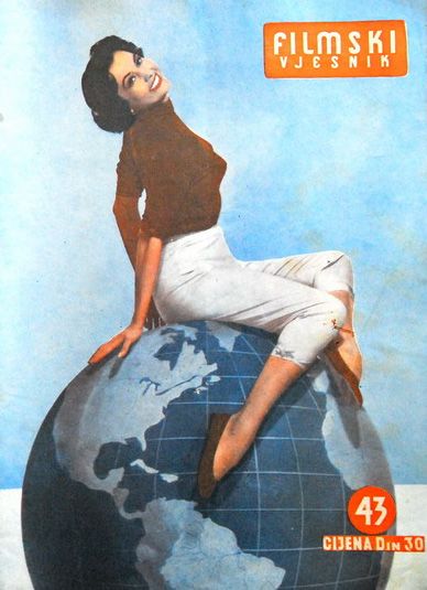 FILMSKI VJESNIK magazine side cover Issue 43  1953