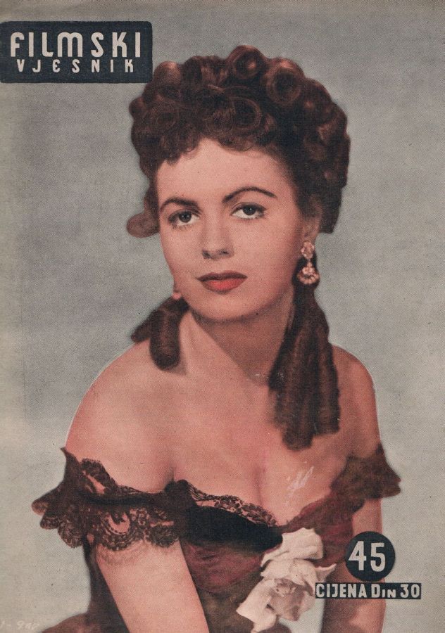FILMSKI VJESNIK magazine side cover Issue 45  1953