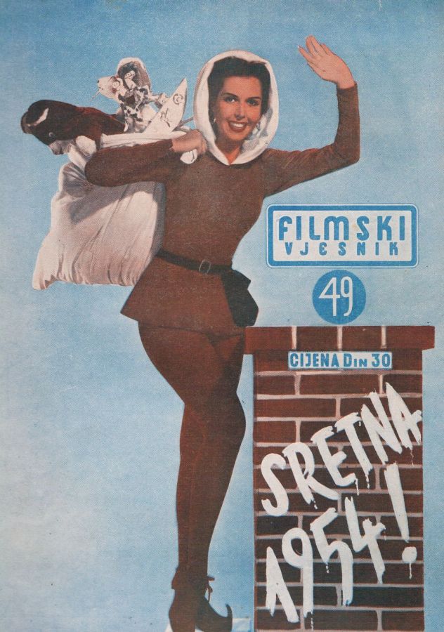 FILMSKI VJESNIK magazine side cover Issue 49  1953