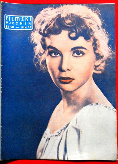 FILMSKI VJESNIK magazine side cover Issue 58  1954