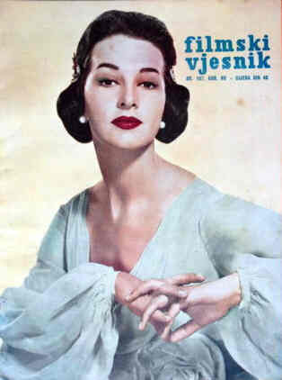 FILMSKI VJESNIK magazine side cover Issue 167  1959