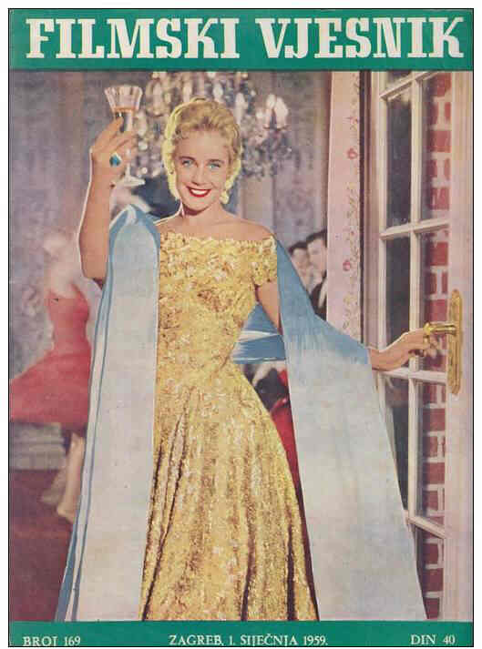 FILMSKI VJESNIK magazine side cover Issue 169  1959