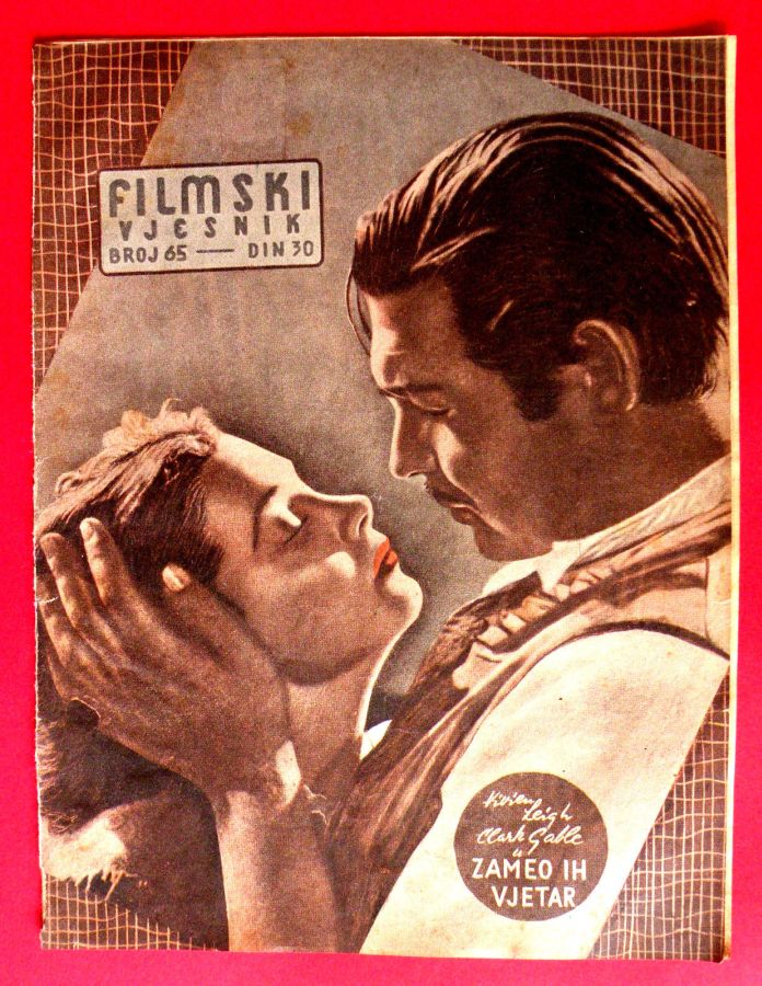 FILMSKI VJESNIK magazine side cover Issue 65  1954