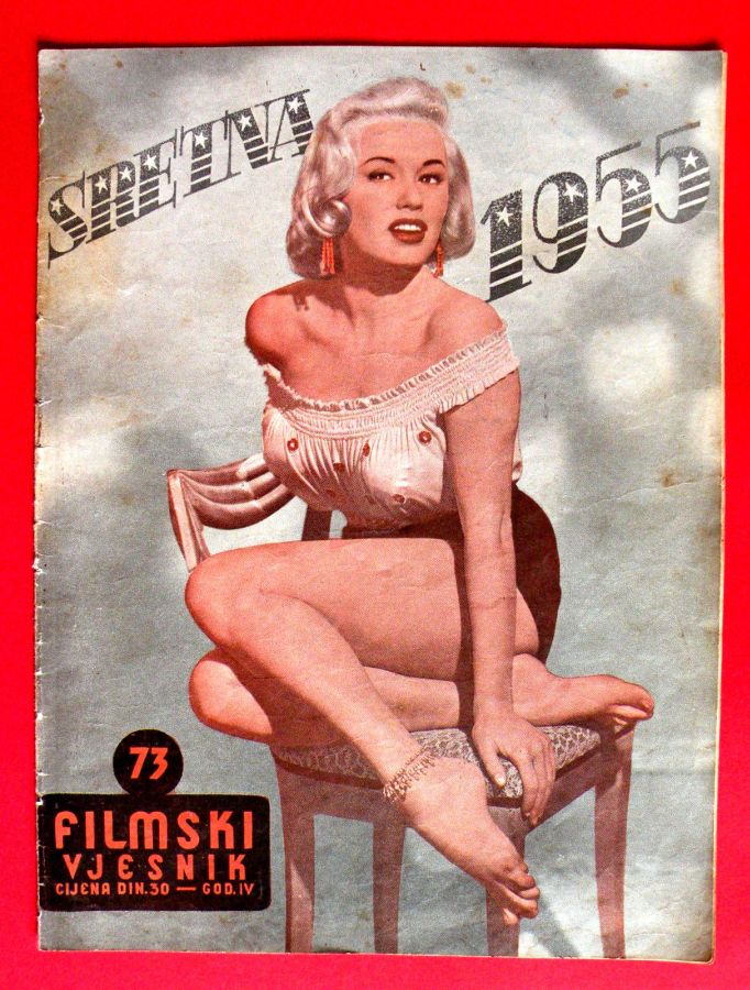 FILMSKI VJESNIK magazine side cover Issue 73  1955
