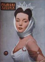 FILMSKI VJESNIK magazine side cover Issue 75  1955