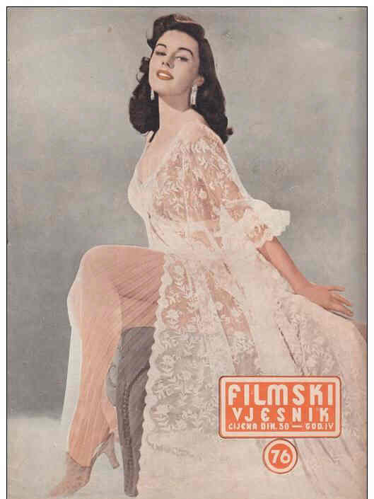 FILMSKI VJESNIK magazine side cover Issue 76  1955