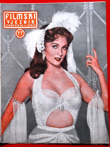 FILMSKI VJESNIK magazine side cover Issue 77  1955