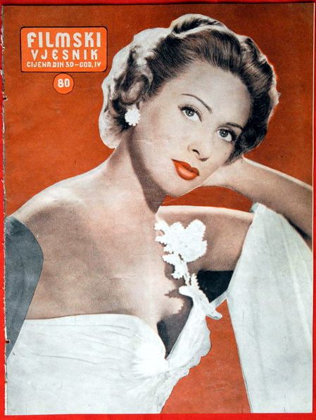 FILMSKI VJESNIK magazine side cover Issue 80  1955