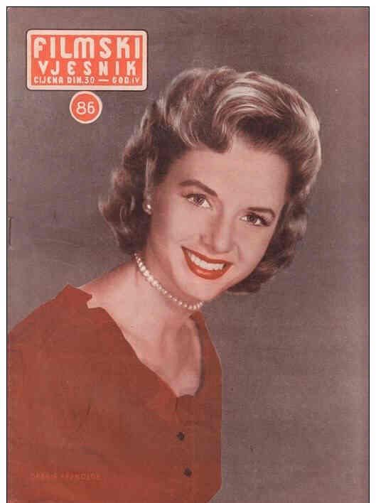 FILMSKI VJESNIK magazine side cover Issue 86  1955