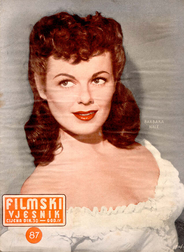 FILMSKI VJESNIK magazine side cover Issue 87  1955